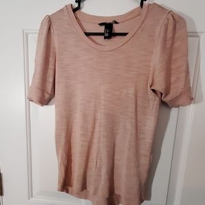 Light pink H&M XS knit shirt
